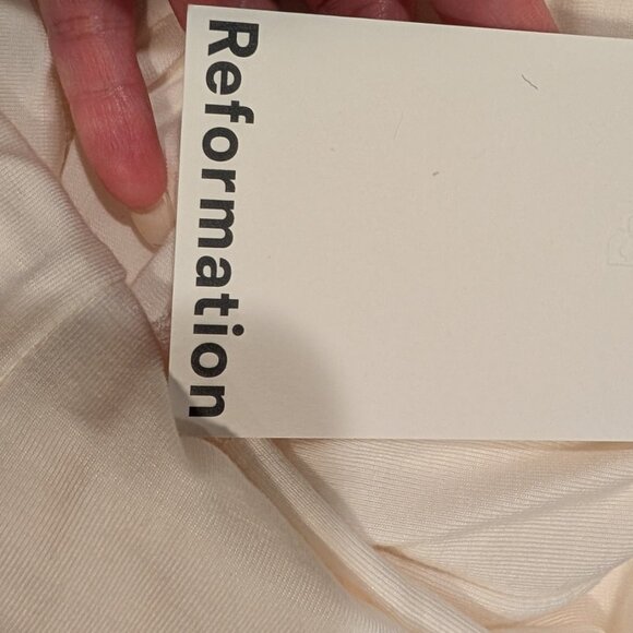 Reformation Suvi Knit Dress Ivory - Size XS - Picture 5 of 10